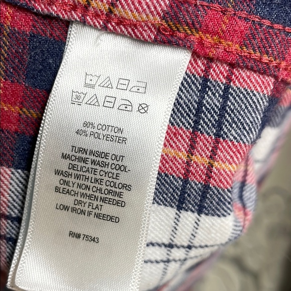 Telluride Red and White Plaid Men's Shirt - Picture 3 of 6